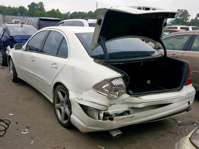 WDBUF56X09B416647 - 2009 MERCEDES-BENZ E 350 WHITE photo 3