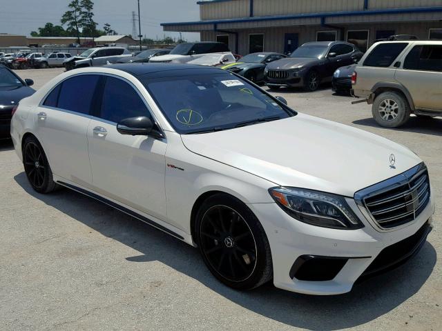 WDDUG7KB2FA133257 - 2015 MERCEDES-BENZ S 65 AMG WHITE photo 1