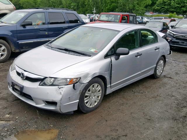 2HGFA16339H533629 - 2009 HONDA CIVIC VP SILVER photo 2