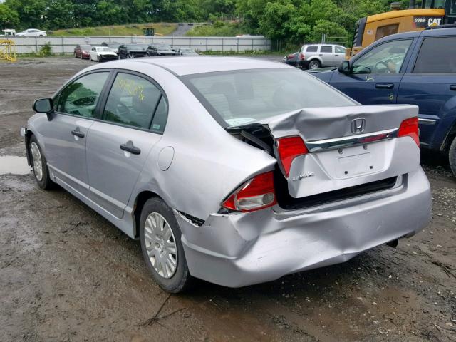 2HGFA16339H533629 - 2009 HONDA CIVIC VP SILVER photo 3