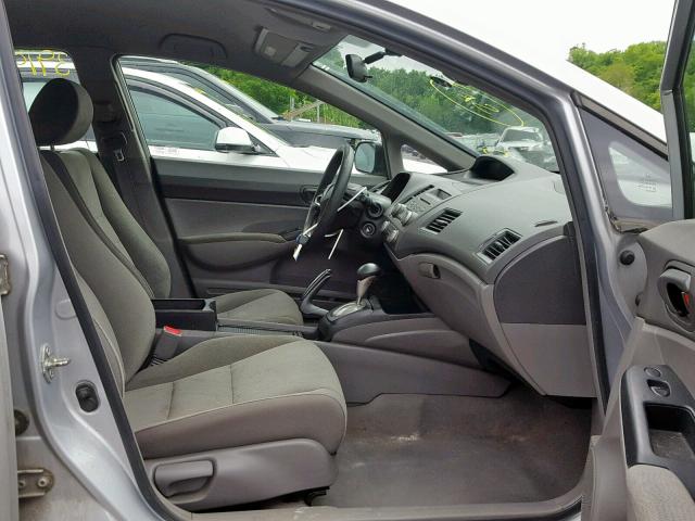 2HGFA16339H533629 - 2009 HONDA CIVIC VP SILVER photo 5