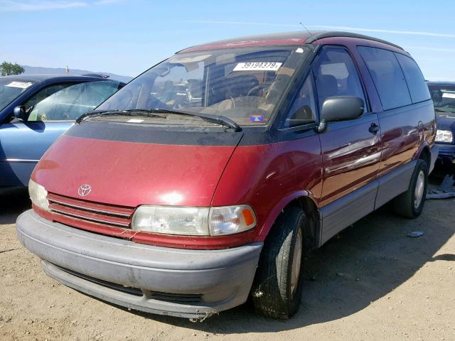 JT3AC14R3S1179873 - 1995 TOYOTA PREVIA LE RED photo 2