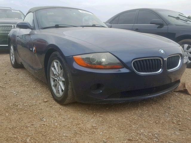 4USBT334X3LS46857 - 2003 BMW Z4 2.5 BLUE photo 1