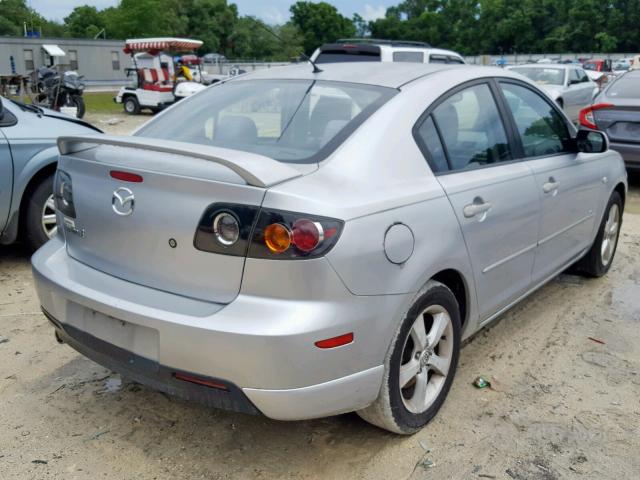 JM1BK123461416023 - 2006 MAZDA 3 S SILVER photo 4