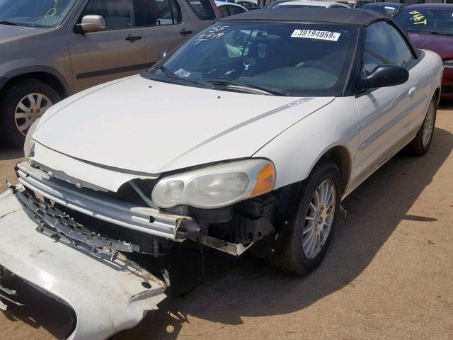 1C3EL55R14N150374 - 2004 CHRYSLER SEBRING LX WHITE photo 2