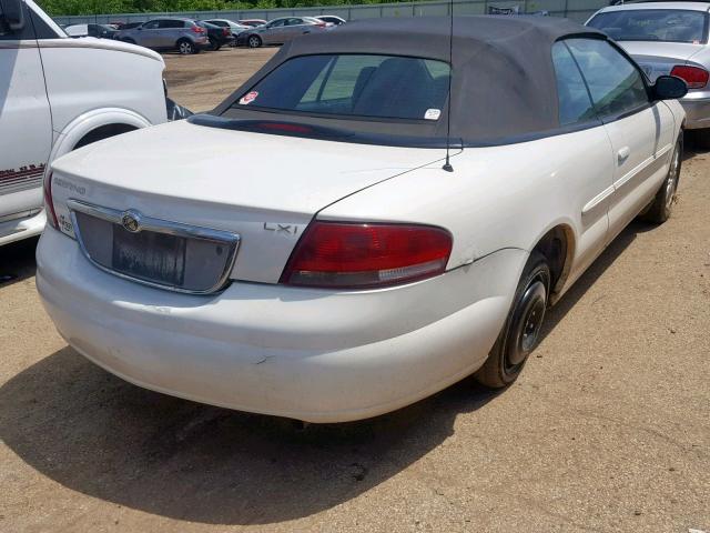 1C3EL55R14N150374 - 2004 CHRYSLER SEBRING LX WHITE photo 4