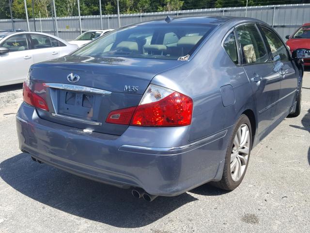 JNKAY01EX8M601068 - 2008 INFINITI M35 BASE BLUE photo 4