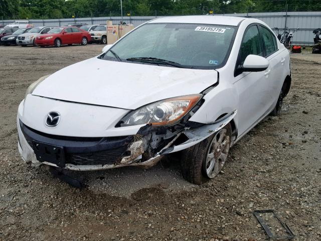 JM1BL1VF7B1407877 - 2011 MAZDA 3 I WHITE photo 2