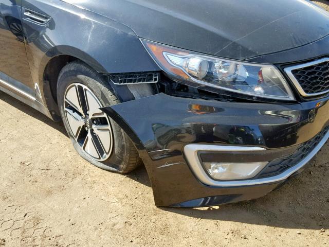 KNAGM4AD8B5002657 - 2011 KIA OPTIMA HYB BLACK photo 9