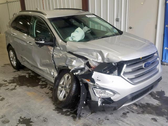 2FMPK3J89JBB61487 - 2018 FORD EDGE SEL SILVER photo 1