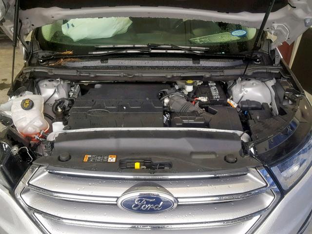 2FMPK3J89JBB61487 - 2018 FORD EDGE SEL SILVER photo 7