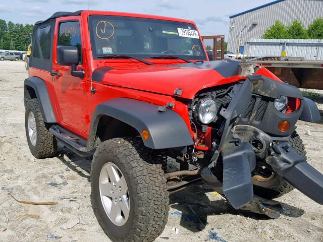 1C4GJWAG2DL645201 - 2013 JEEP WRANGLER S RED photo 1