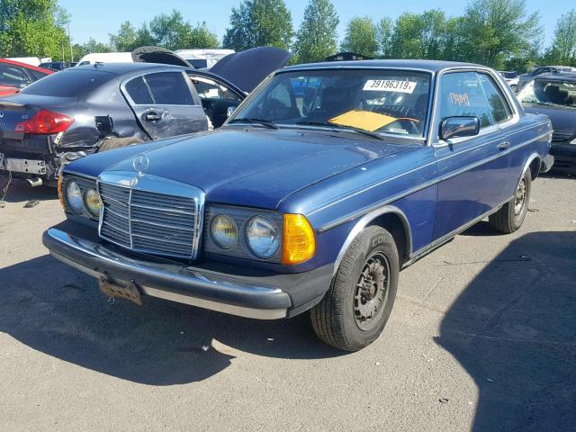 WDBAB53A2FA210102 - 1985 MERCEDES-BENZ 300 CDT BLUE photo 2