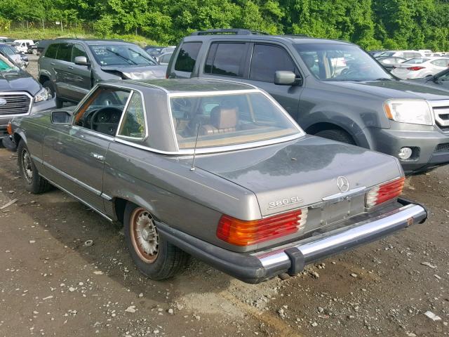 WDBBA45AXCB019158 - 1982 MERCEDES-BENZ 380 SL GRAY photo 3