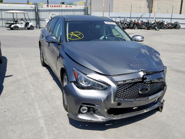 JN1CV7AP0HM642373 - 2017 INFINITI Q50 BASE GRAY photo 1