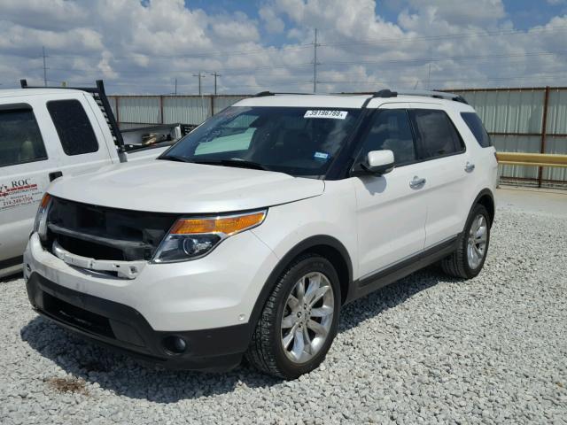 1FM5K7F89DGA50071 - 2013 FORD EXPLORER L WHITE photo 2