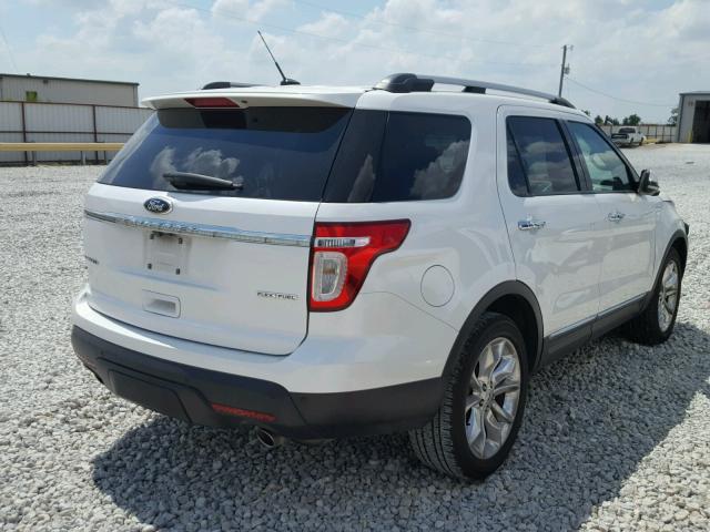 1FM5K7F89DGA50071 - 2013 FORD EXPLORER L WHITE photo 4