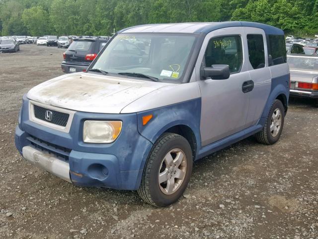 5J6YH286X5L017453 - 2005 HONDA ELEMENT EX SILVER photo 2