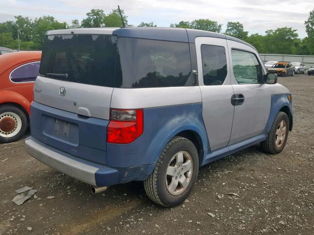 5J6YH286X5L017453 - 2005 HONDA ELEMENT EX SILVER photo 4