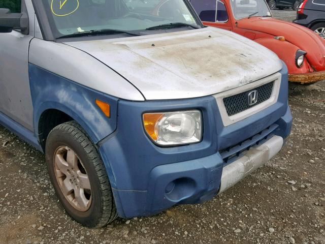 5J6YH286X5L017453 - 2005 HONDA ELEMENT EX SILVER photo 9