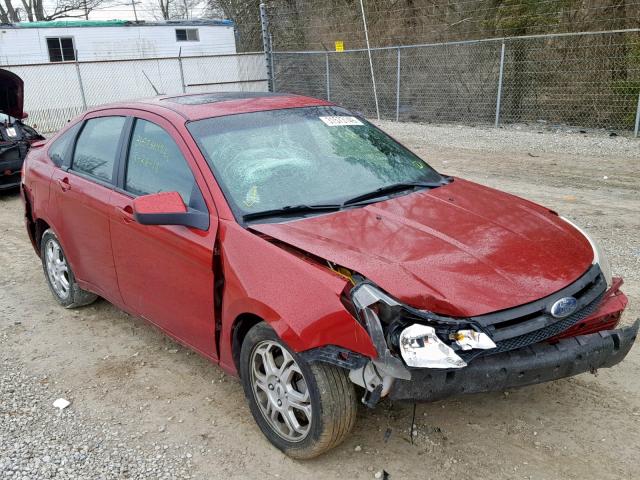 1FAHP36N39W183963 - 2009 FORD FOCUS SES RED photo 1