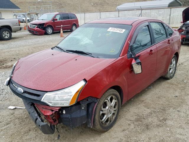 1FAHP36N39W183963 - 2009 FORD FOCUS SES RED photo 2