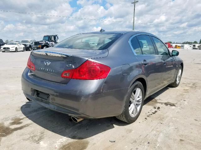 JN1CV6AR6CM672949 - 2012 INFINITI G37 GRAY photo 4