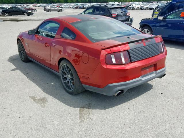 1ZVBP8CF1B5140368 - 2011 FORD MUSTANG GT RED photo 3