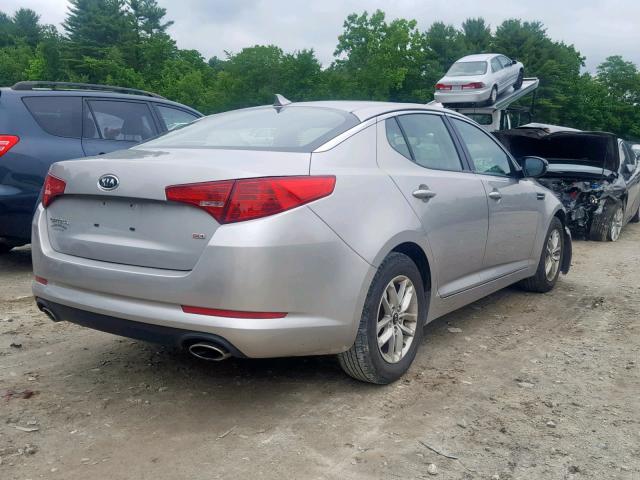 KNAGM4A7XB5110935 - 2011 KIA OPTIMA LX SILVER photo 4