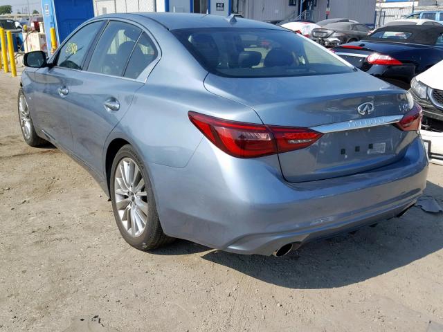 JN1EV7AP2JM590372 - 2018 INFINITI Q50 LUXE BLUE photo 3