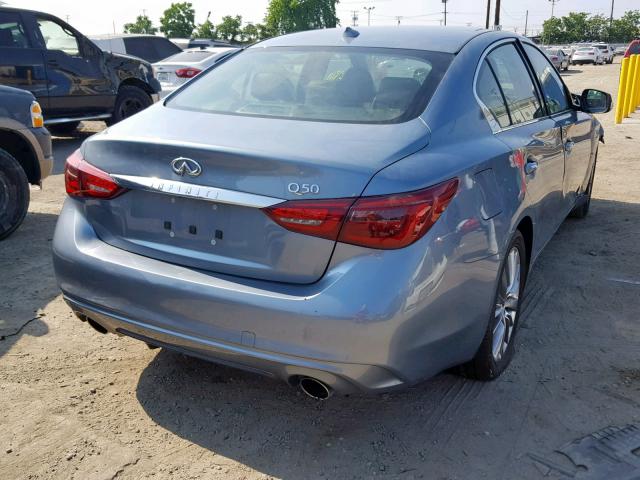 JN1EV7AP2JM590372 - 2018 INFINITI Q50 LUXE BLUE photo 4