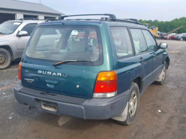 JF1SF6355WH782216 - 1998 SUBARU FORESTER L GREEN photo 4