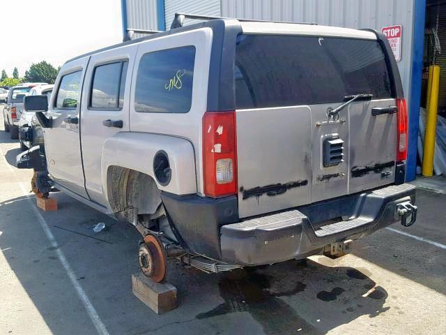 5GTDN136268197443 - 2006 HUMMER H3 GRAY photo 3