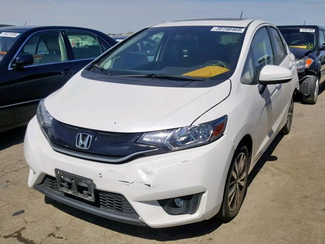 JHMGK5H70HS016043 - 2017 HONDA FIT EX WHITE photo 2