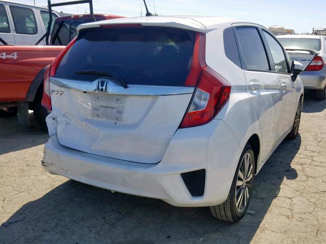 JHMGK5H70HS016043 - 2017 HONDA FIT EX WHITE photo 4