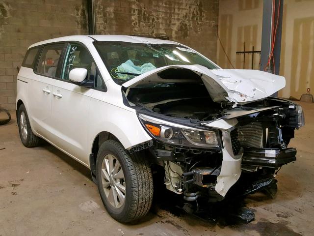 KNDMA5C13H6272597 - 2017 KIA SEDONA L WHITE photo 1