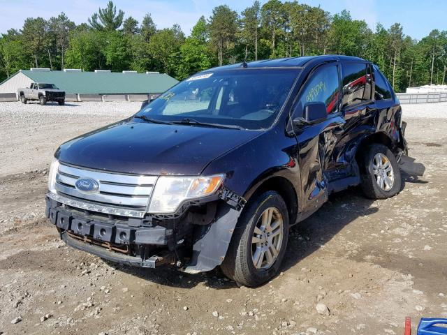 2FMDK48C47BA88346 - 2007 FORD EDGE SEL BLACK photo 2