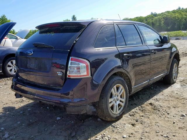 2FMDK48C47BA88346 - 2007 FORD EDGE SEL BLACK photo 4