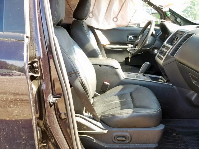 2FMDK48C47BA88346 - 2007 FORD EDGE SEL BLACK photo 5