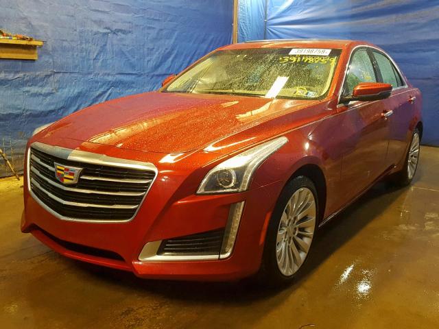 1G6AX5SX2G0187827 - 2016 CADILLAC CTS LUXURY RED photo 2