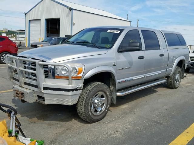 3D7KS29C06G186192 - 2006 DODGE RAM 2500 SILVER photo 2