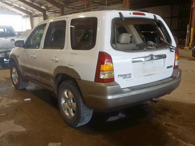 4F2CZ061X3KM12955 - 2003 MAZDA TRIBUTE ES 白色 照片 3
