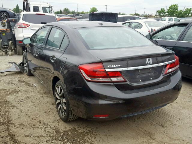 2HGFB2F97EH554288 - 2014 HONDA CIVIC EXL BROWN photo 3