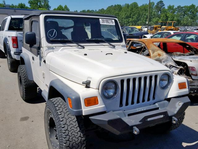 1J4FA291X6P701430 - 2006 JEEP WRANGLER / WHITE photo 1