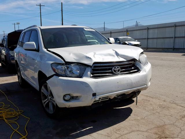 JTEES43A492142960 - 2009 TOYOTA HIGHLANDER WHITE photo 1