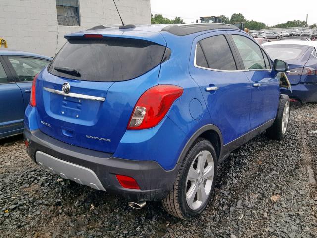 KL4CJASB2GB745680 - 2016 BUICK ENCORE BLUE photo 4