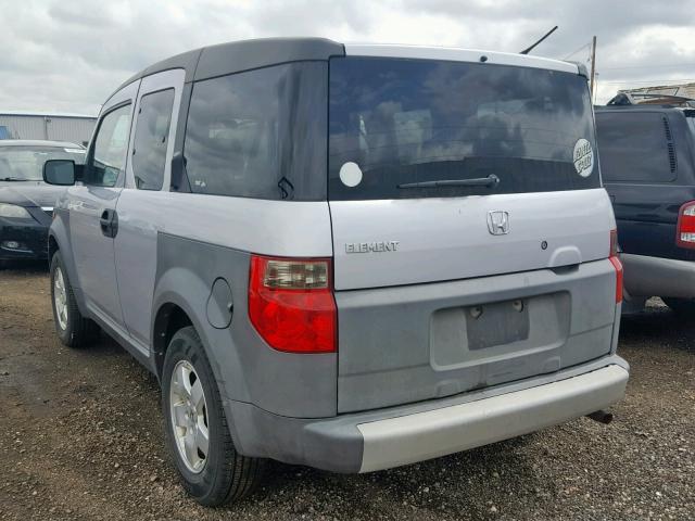 5J6YH28573L044906 - 2003 HONDA ELEMENT EX SILVER photo 3