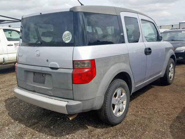 5J6YH28573L044906 - 2003 HONDA ELEMENT EX SILVER photo 4