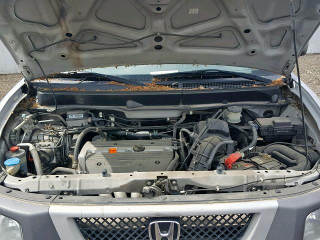 5J6YH28573L044906 - 2003 HONDA ELEMENT EX SILVER photo 7