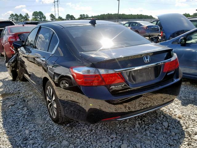 1HGCR6F54FA000709 - 2015 HONDA ACCORD HYB BLACK photo 3